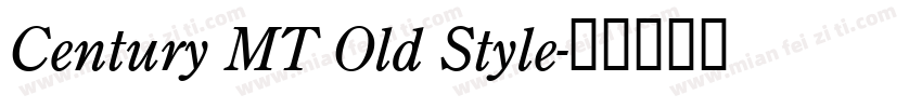 Century MT Old Style字体转换